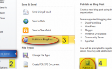 How to Publish blog remotely using Microsoft Word